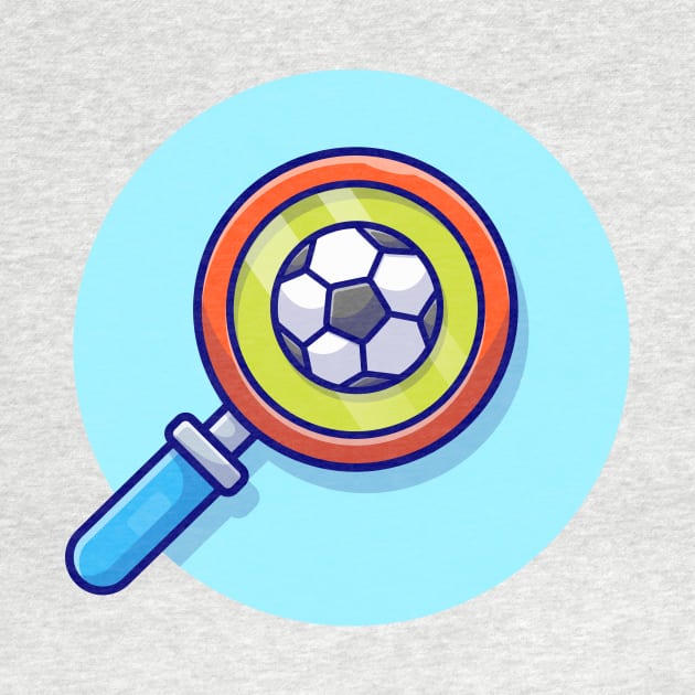 Finding Soccer Cartoon Vector Icon Illustration by Catalyst Labs